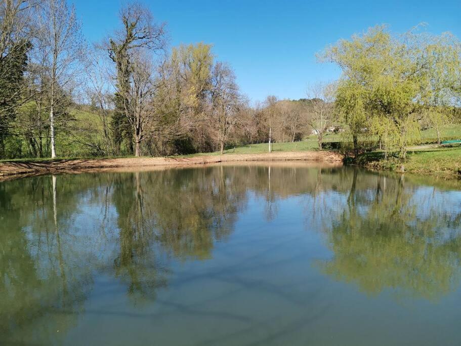 Villa Maison De Campagne Avec Lac Prive Saint-Côme-dʼOlt Exterior foto